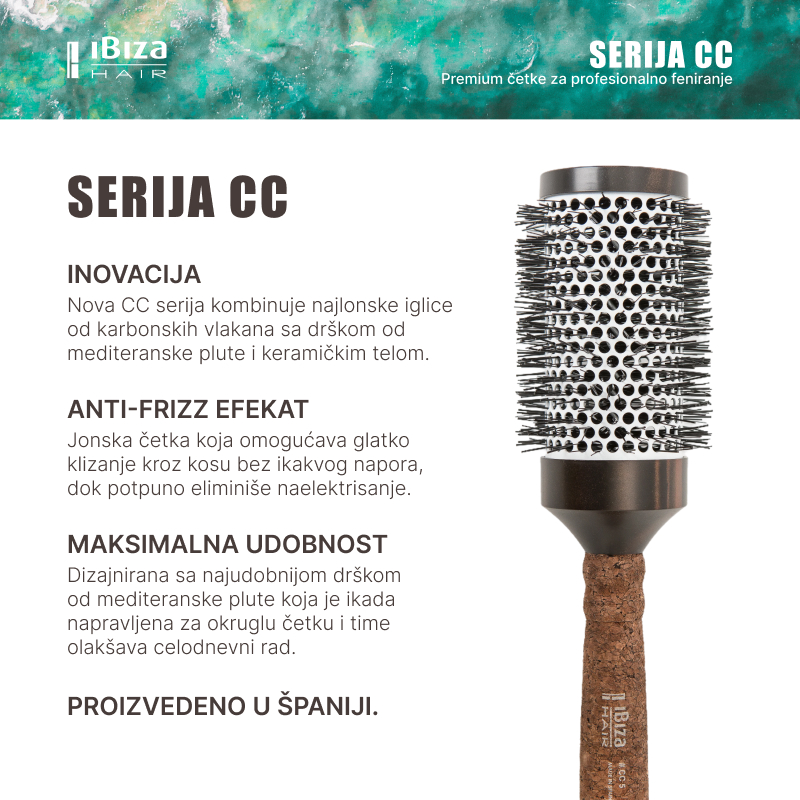 Ibiza Hair Četka Za Kosu #CC5 76mm Opis