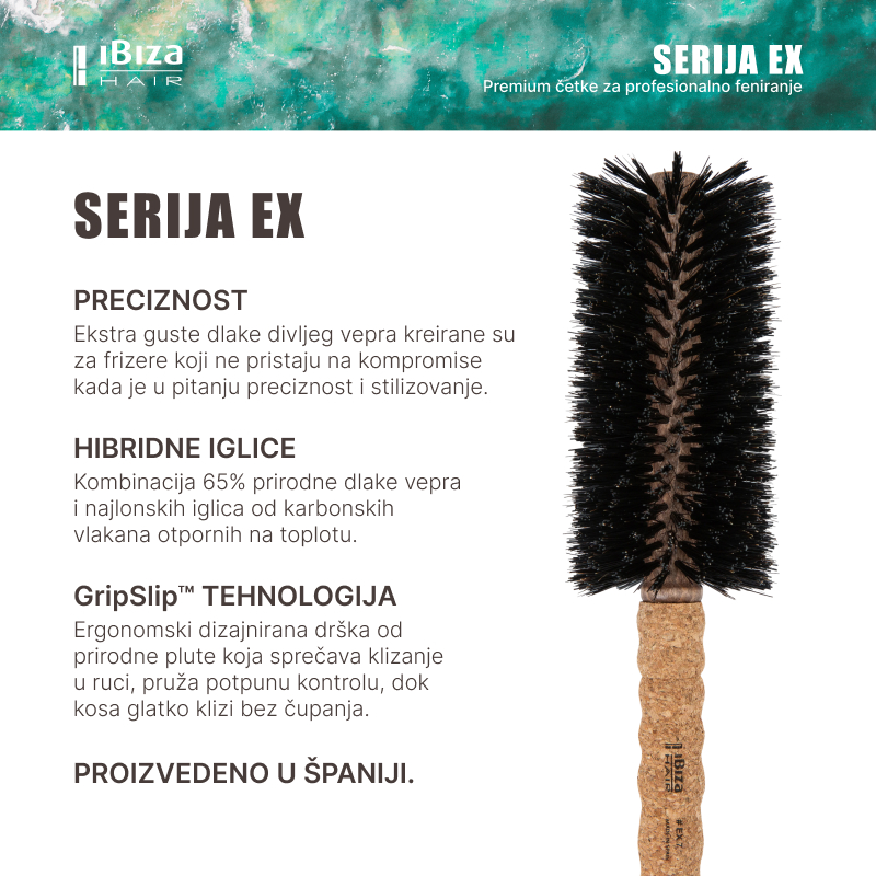 Ibiza Hair Četka Za Kosu #EX7 70mm Opis