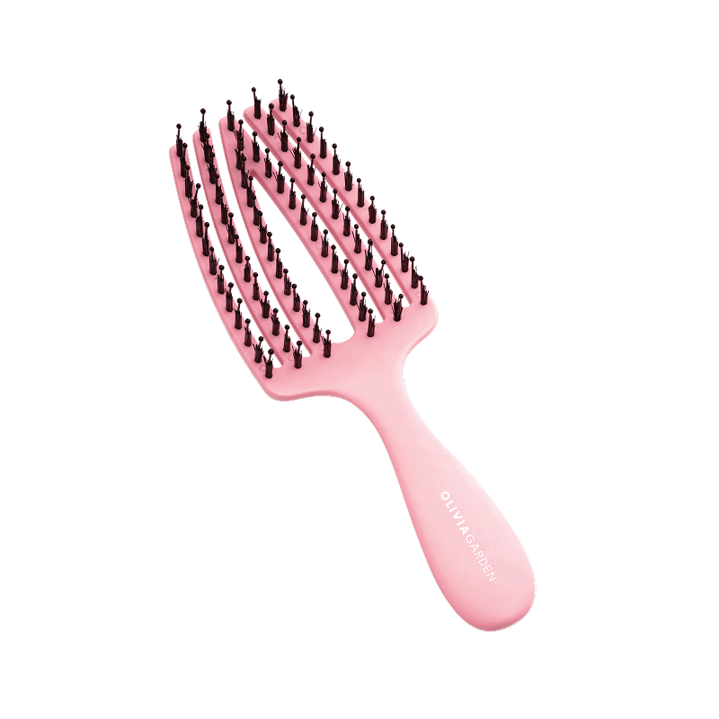 Olivia Garden Fingerbrush Kids Pink Mini