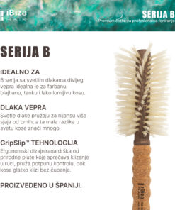 Ibiza Hair Četka Za Kosu #B10 80mm Opis