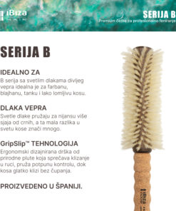 Ibiza Hair Četka Za Kosu #B9 65mm Opis