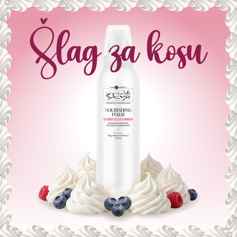 Hair Company Professional Inimitable Style Nourishing Pena za kosu Šlag za kosu