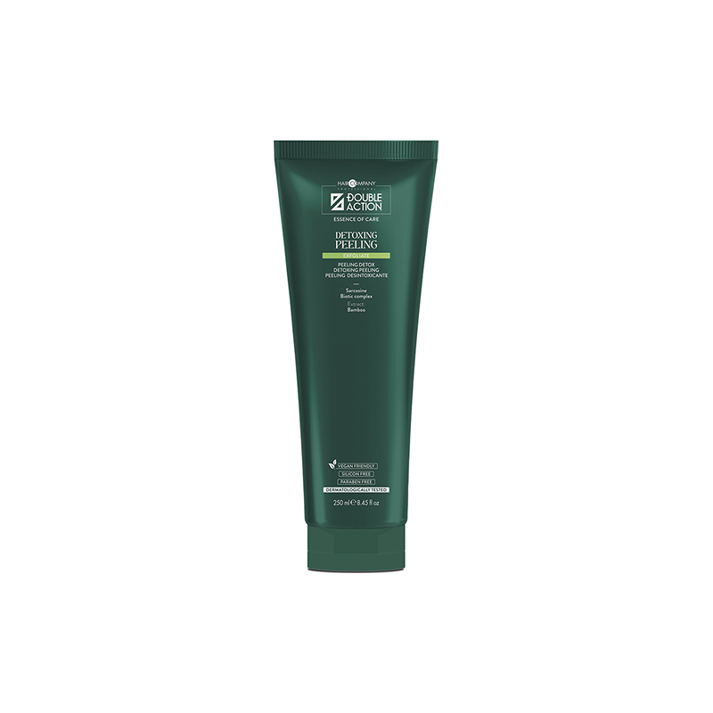 Hair Company Professional Double Action Detoxing Peeling Šampon (250ml) je intenzivni tretman za dubinsko pročišćavanje kože glave i uklanjanje toksina.