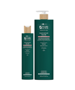 Hair Company Professional Double Action Hair Repair Maska je visokokoncentrovani tretman za intenzivnu obnovu suve, slabe i hemijski tretirane kose.