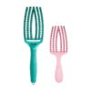 Olivia Garden Fingerbrush Earth Green + Kids Mini Pink