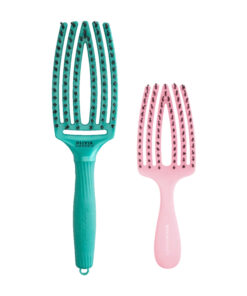 Olivia Garden Fingerbrush Earth Green + Kids Mini Pink
