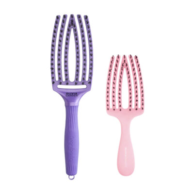Olivia Garden Fingerbrush Neptun Indigo + Kids Mini Pink