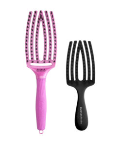 Olivia Garden Fingerbrush Venus Pink + Kids Mini Black