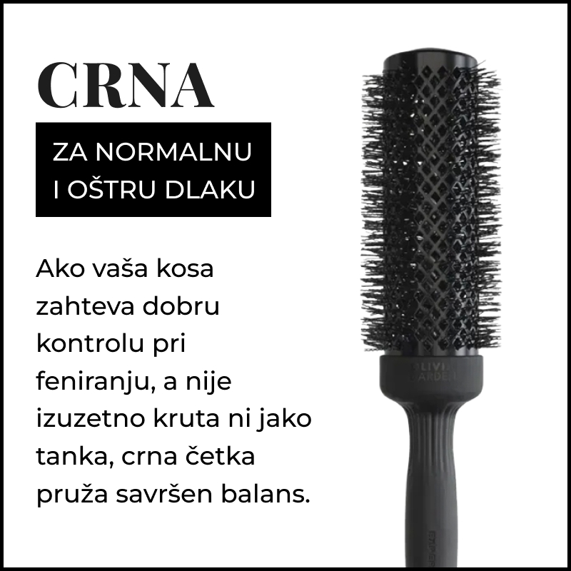 Olivia Garden Speed XL Expert Blowout Wavy Crna četka za kosu