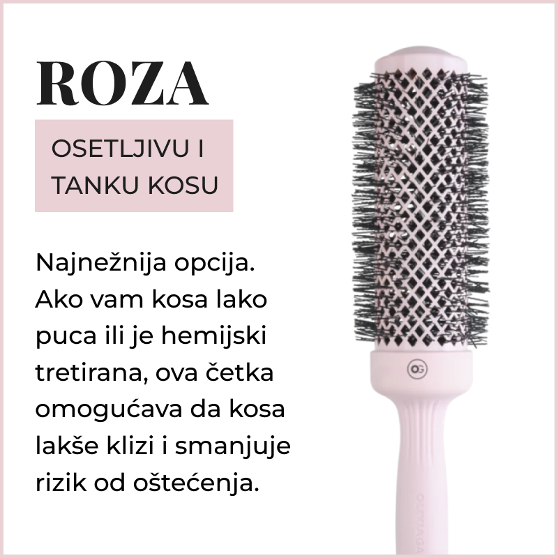 Olivia Garden Speed XL Expert Blowout Wavy Pastel Pink četka za kosu